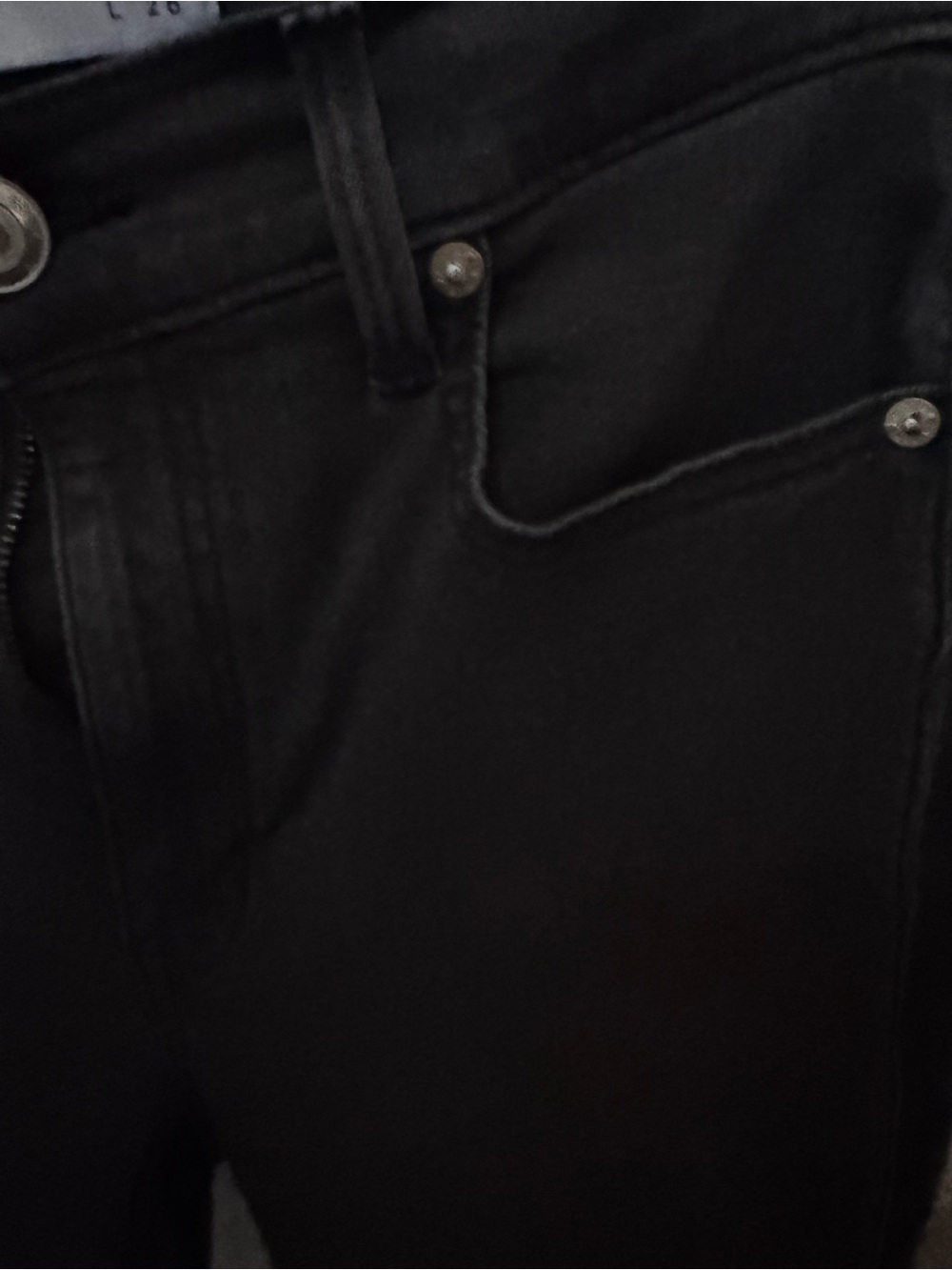 VGUC Women’s AYR “The Riser" Black ( Onyx) Denim Sz. W: 30; L: 26 - Picture 4 of 10